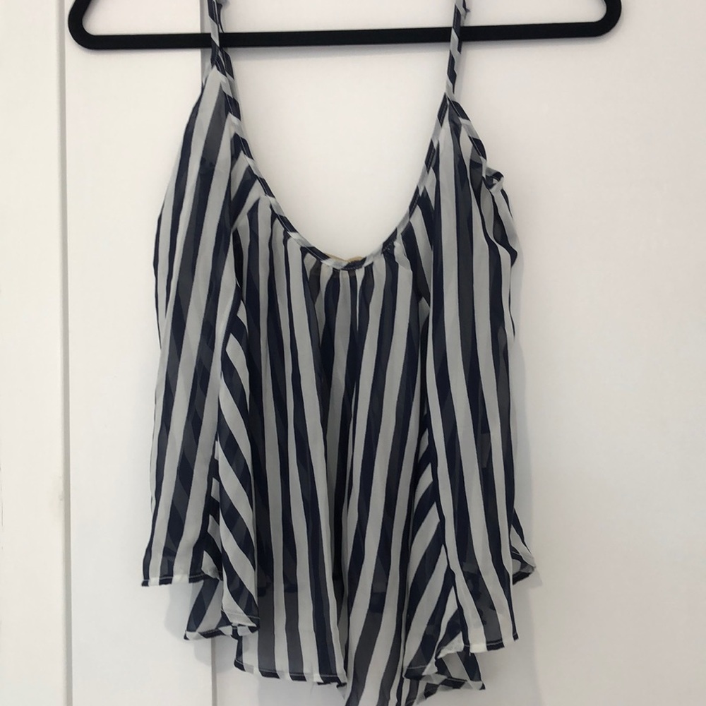 Show Me Your Mumu swing top in stripe, sz small